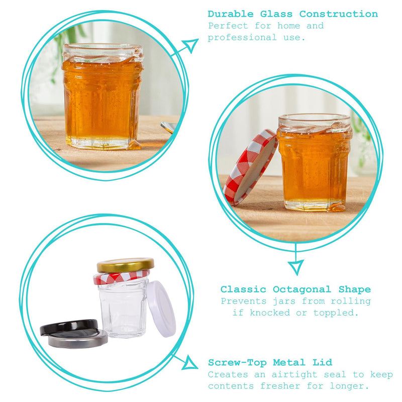 30ml Glass Jam Jar with Lid - By Argon Tableware