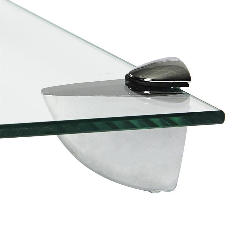 Floating Glass Bathroom Shelf - 50cm - By Harbour Housewares