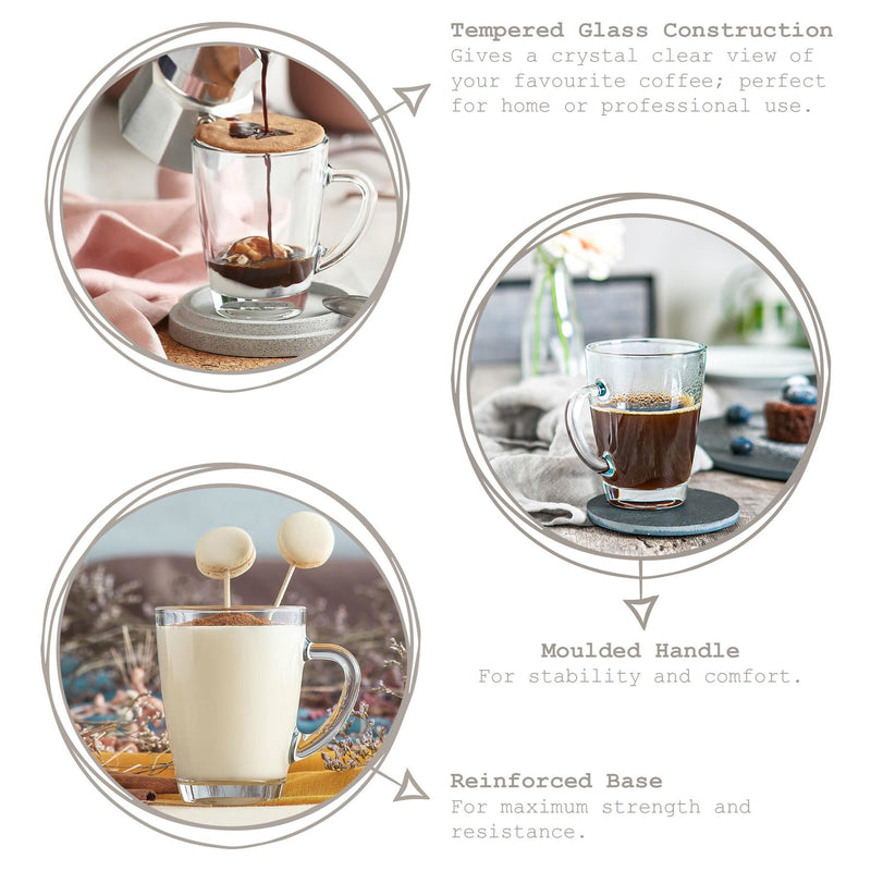 350ml Vega Glass Coffee Cup - By LAV