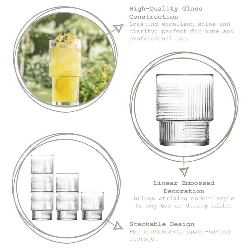 400ml Helen Stacking Highball Glass - By LAV