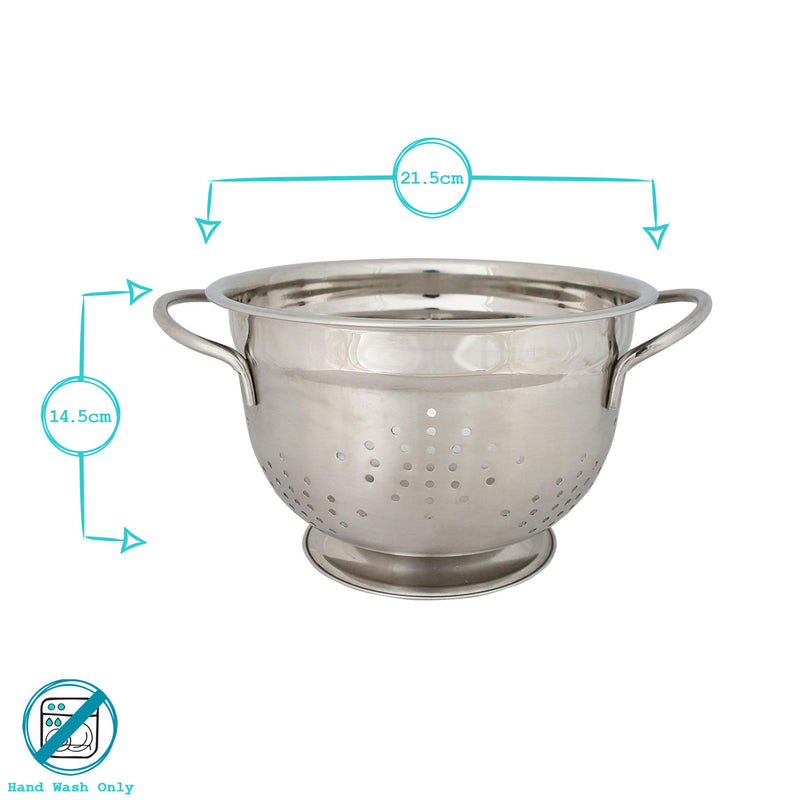 21.5cm Stainless Steel Colander - By Argon Tableware