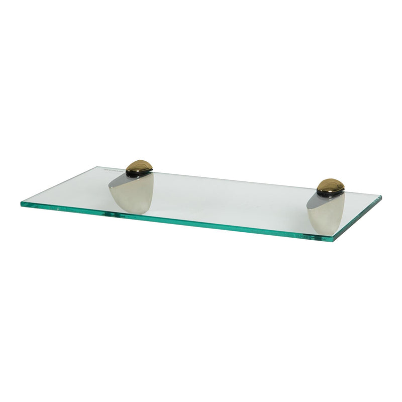 Floating Glass Bathroom Shelf - 40cm - By Harbour Housewares