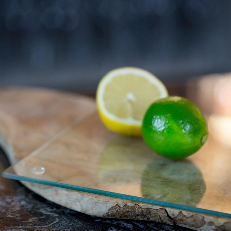 Rectangle Glass Chopping Board - 30cm x 20cm - Clear - By Harbour Housewares