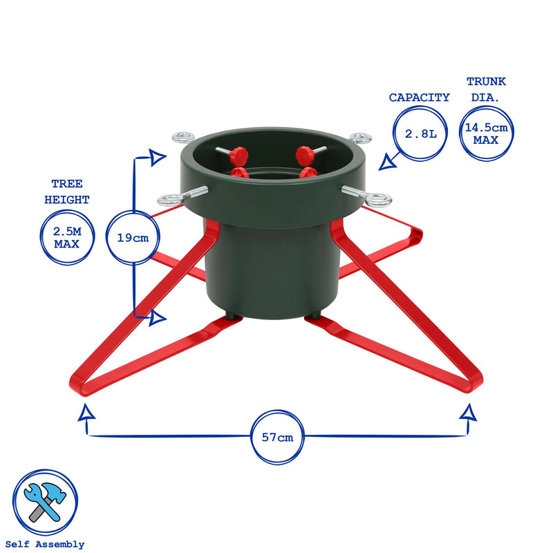 Classic Real Christmas Tree Stand - 5.5in - By Harbour Housewares