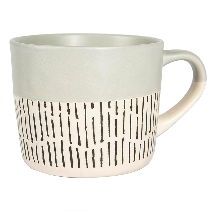 450ml Dipped Dash Stoneware Coffee Mug - By Nicola Spring