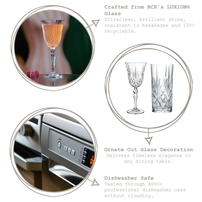 160ml Melodia Glass Champagne Saucer - By RCR Crystal