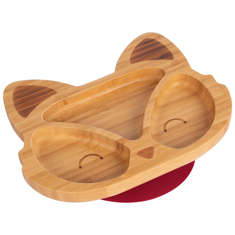 Bamboo Fox Baby Feeding Plate with Suction Cup - By Tiny Dining