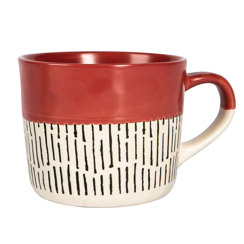 450ml Dipped Dash Stoneware Coffee Mug - By Nicola Spring