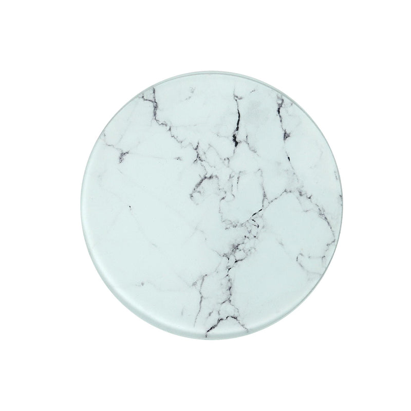 Round Glass Coaster - Marble - By Harbour Housewares