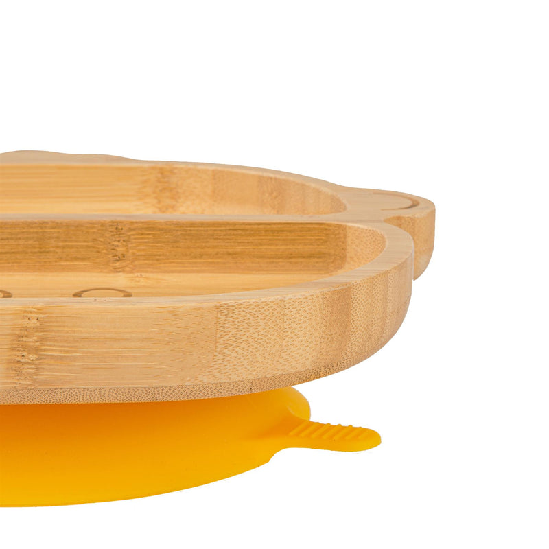 Bamboo Monkey Baby Feeding Plate with Suction Cup - By Tiny Dining