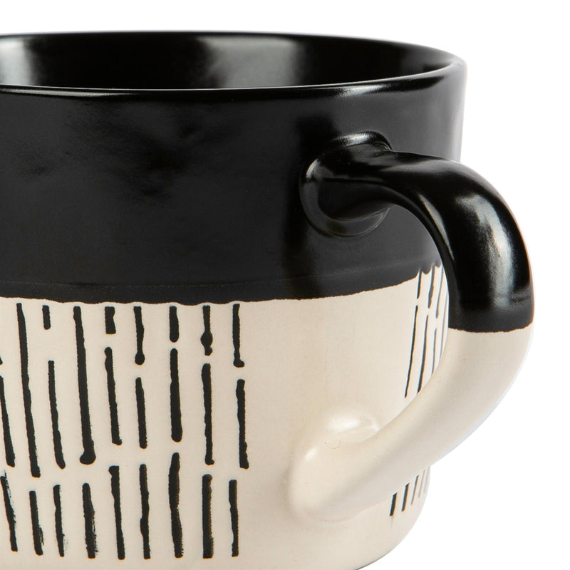 450ml Dipped Dash Stoneware Coffee Mug - By Nicola Spring