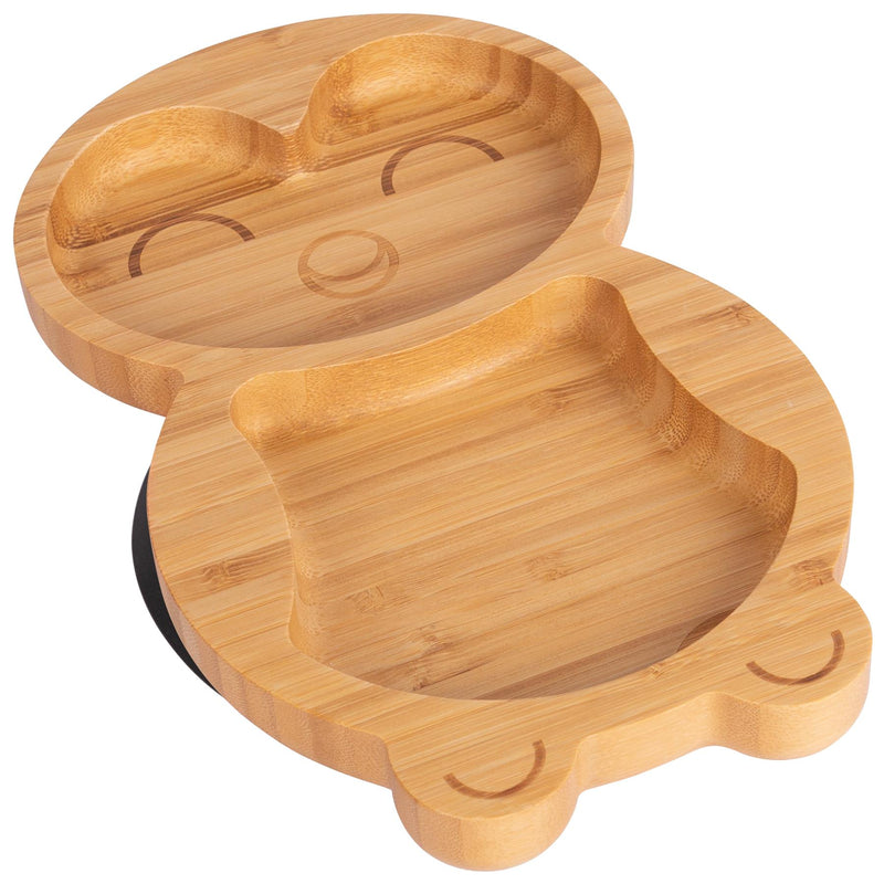 Bamboo Penguin Baby Feeding Plate with Suction Cup - By Tiny Dining