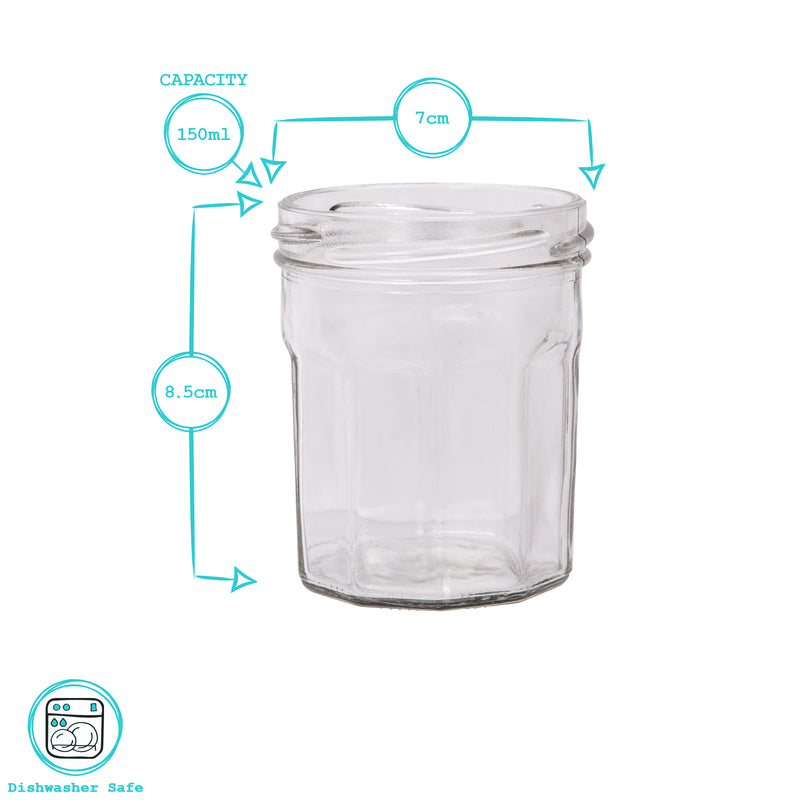 150ml Glass Jam Jar - By Argon Tableware