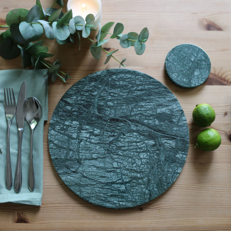 30cm Round Marble Chopping Board - By Argon Tableware