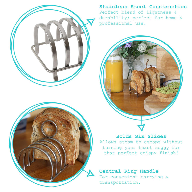 Stainless Steel Toast Rack - By Argon Tableware