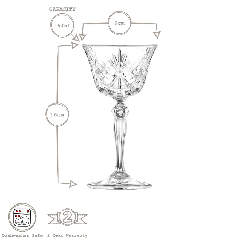 160ml Melodia Glass Champagne Saucer - By RCR Crystal