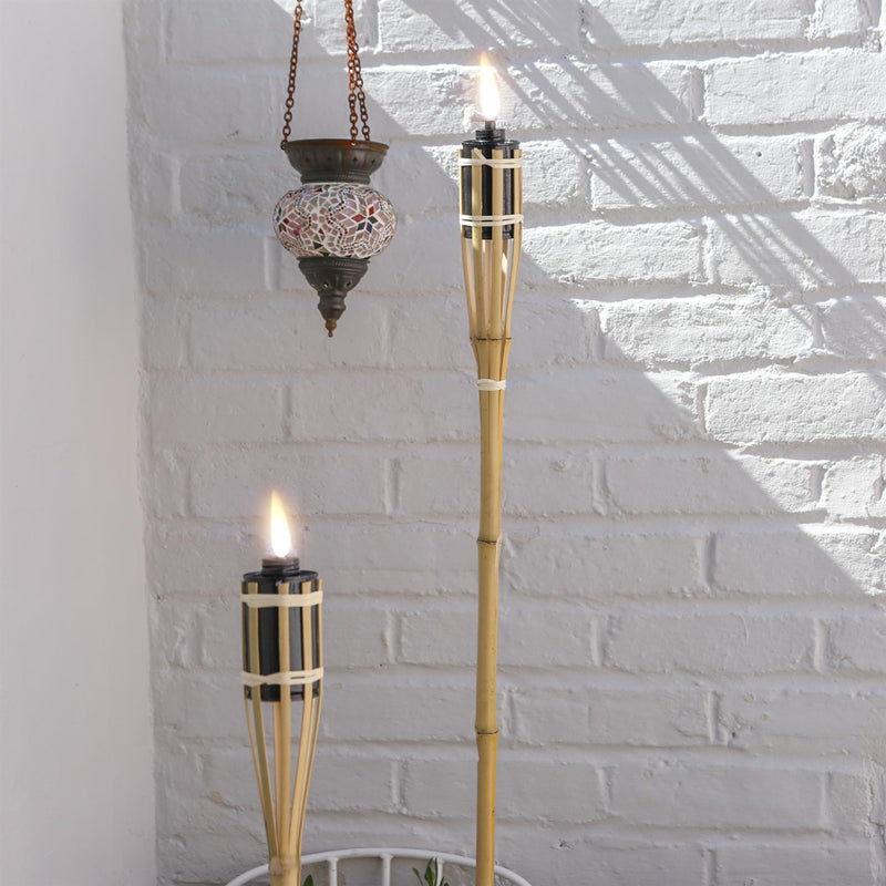 60cm Bamboo Garden Fire Torch - By Harbour Housewares