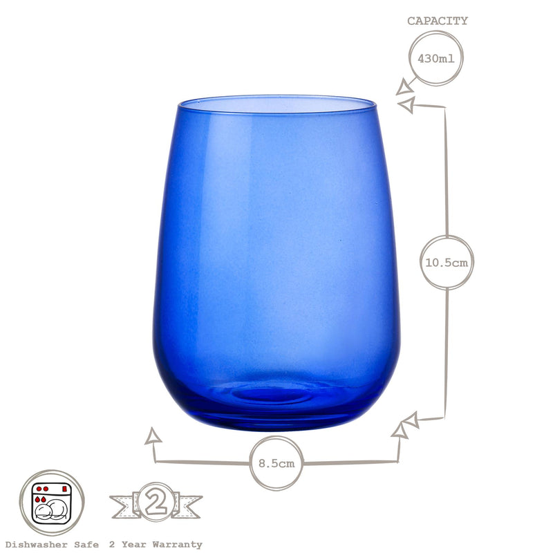 430ml Restaurant Glass Tumbler - By Bormioli Rocco