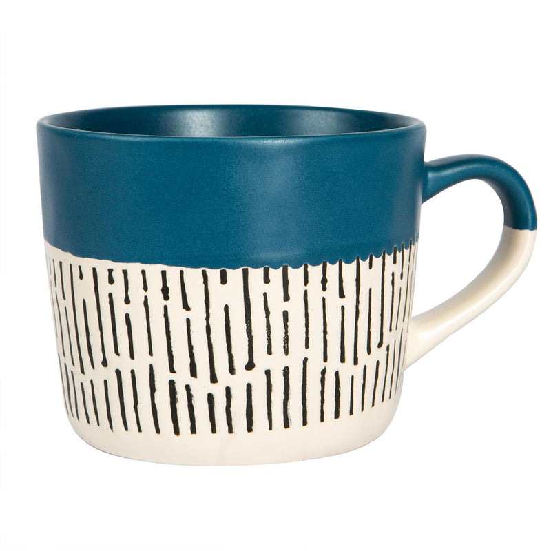 450ml Dipped Dash Stoneware Coffee Mug - By Nicola Spring