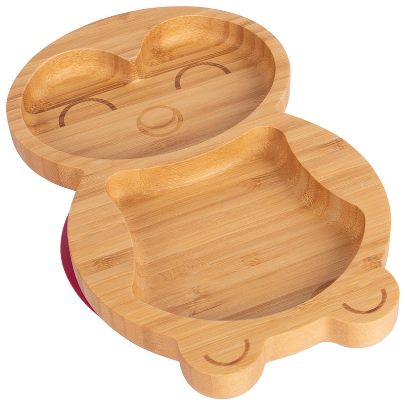 Bamboo Penguin Baby Feeding Plate with Suction Cup - By Tiny Dining