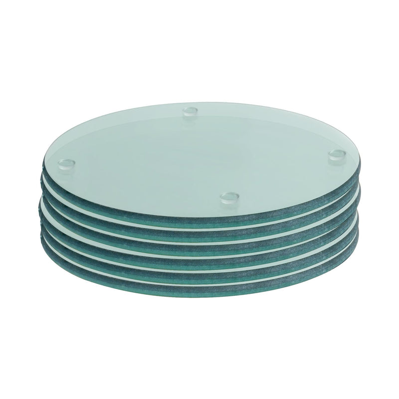 Round Glass Coaster - Clear - By Harbour Housewares