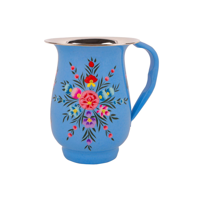 Pansy 1.7L Hand-Painted Picnic Water Jug - By BillyCan