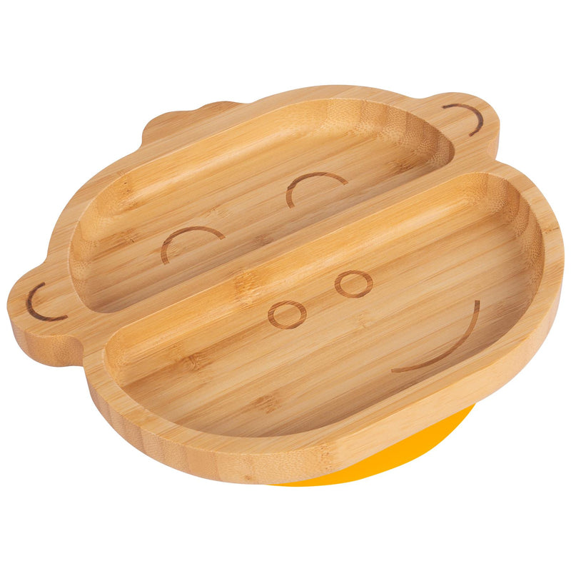 Bamboo Monkey Baby Feeding Plate with Suction Cup - By Tiny Dining