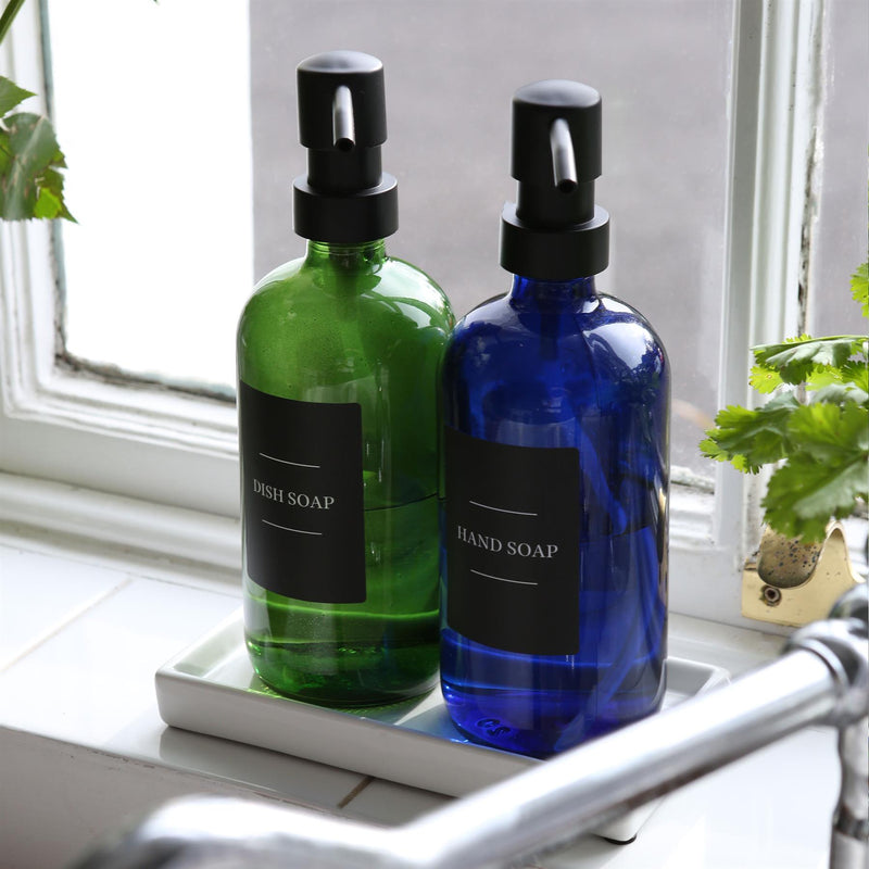 Glass Soap Dispenser - 500ml - By Harbour Housewares