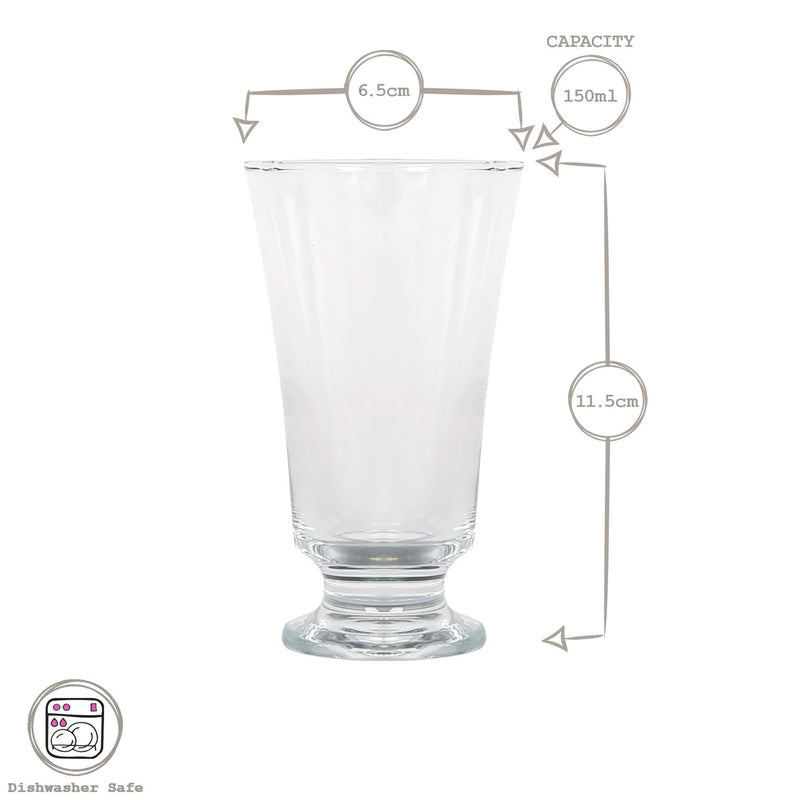 150ml Troya Glass Footed Tumbler - By LAV