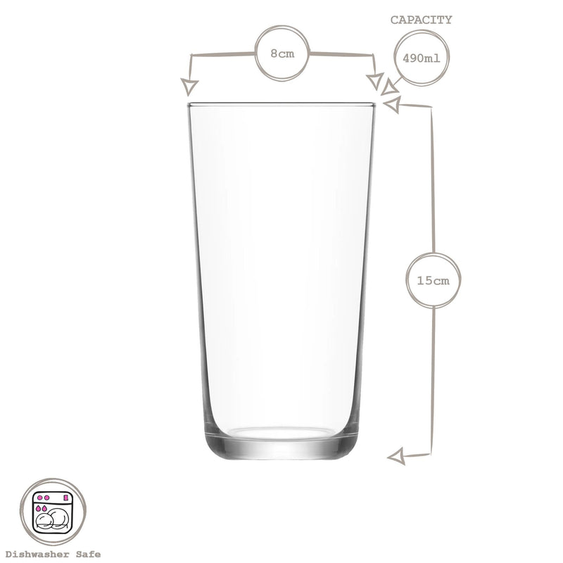 490ml Assos Highball Glass - By LAV