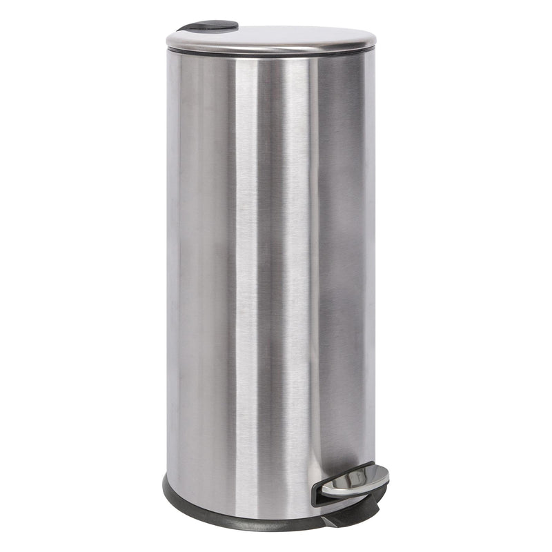 30L Stainless Steel Round Kitchen Pedal Bin - By Harbour Housewares