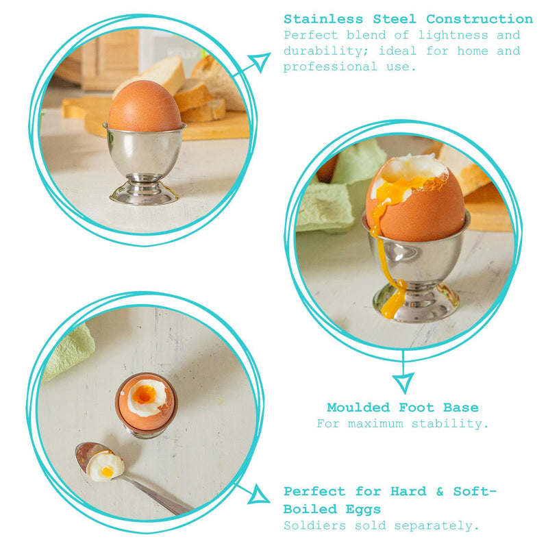 5cm Stainless Steel Egg Cup - By Argon Tableware