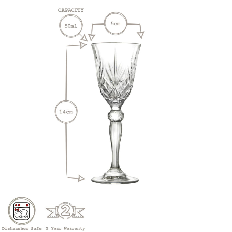 50ml Melodia Liqueur Glass - By RCR Crystal