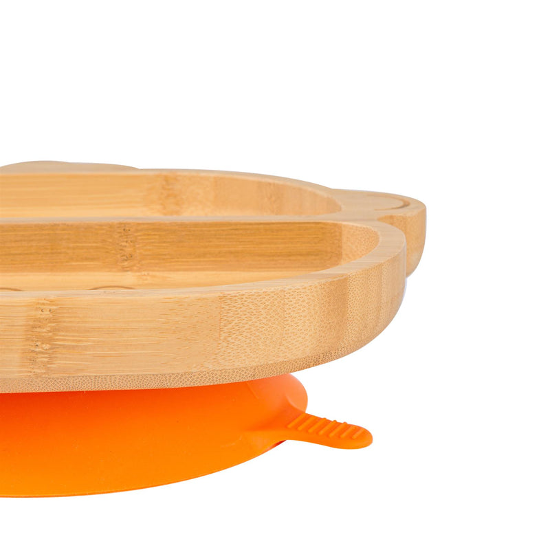 Bamboo Monkey Baby Feeding Plate with Suction Cup - By Tiny Dining