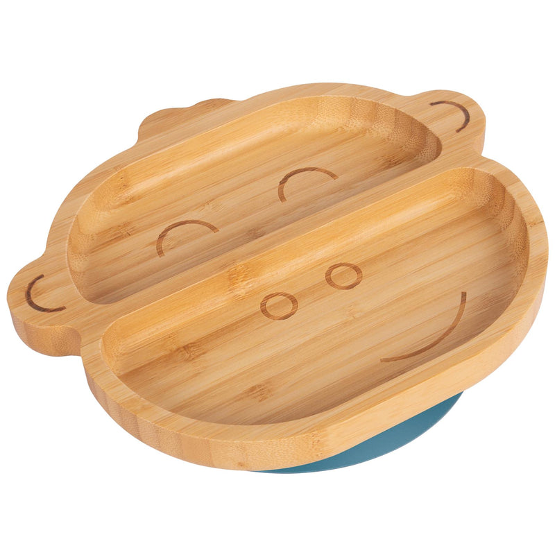 Bamboo Monkey Baby Feeding Plate with Suction Cup - By Tiny Dining