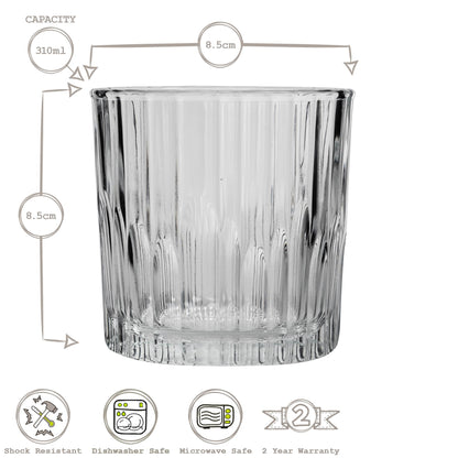 Manhattan Vintage Whisky Glass - 310ml