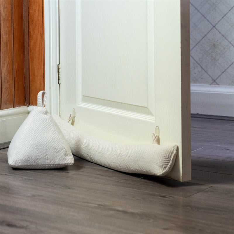 Nicola Spring Chevron Door Stop - W20cm x D20cm x H26cm