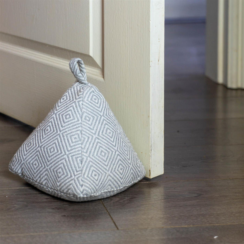 Nicola Spring Chevron Door Stop - W20cm x D20cm x H26cm