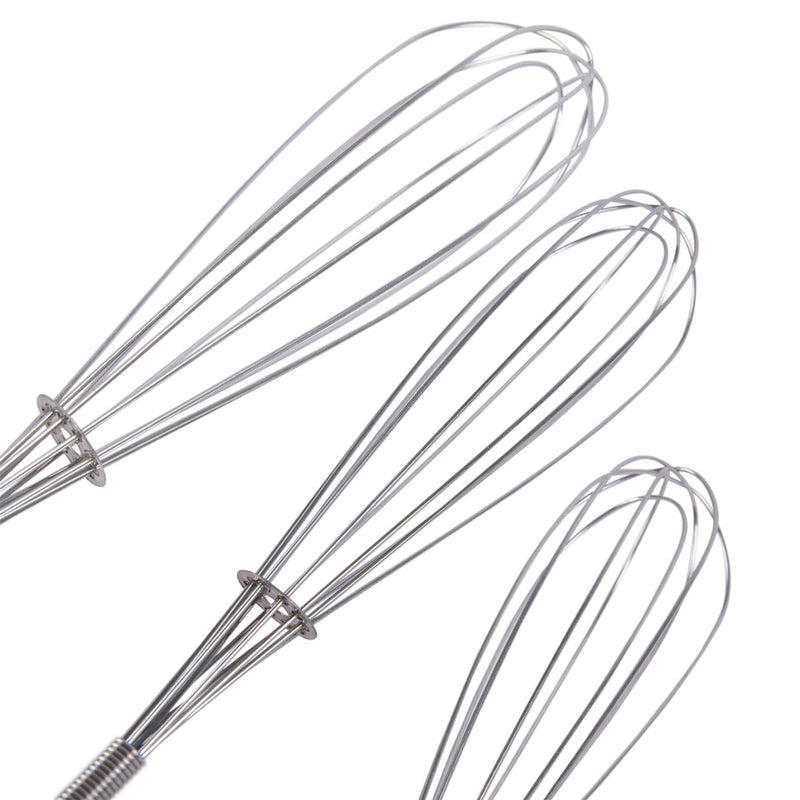 3pc 3 Sizes Steel Balloon Whisk Set - By Ashley