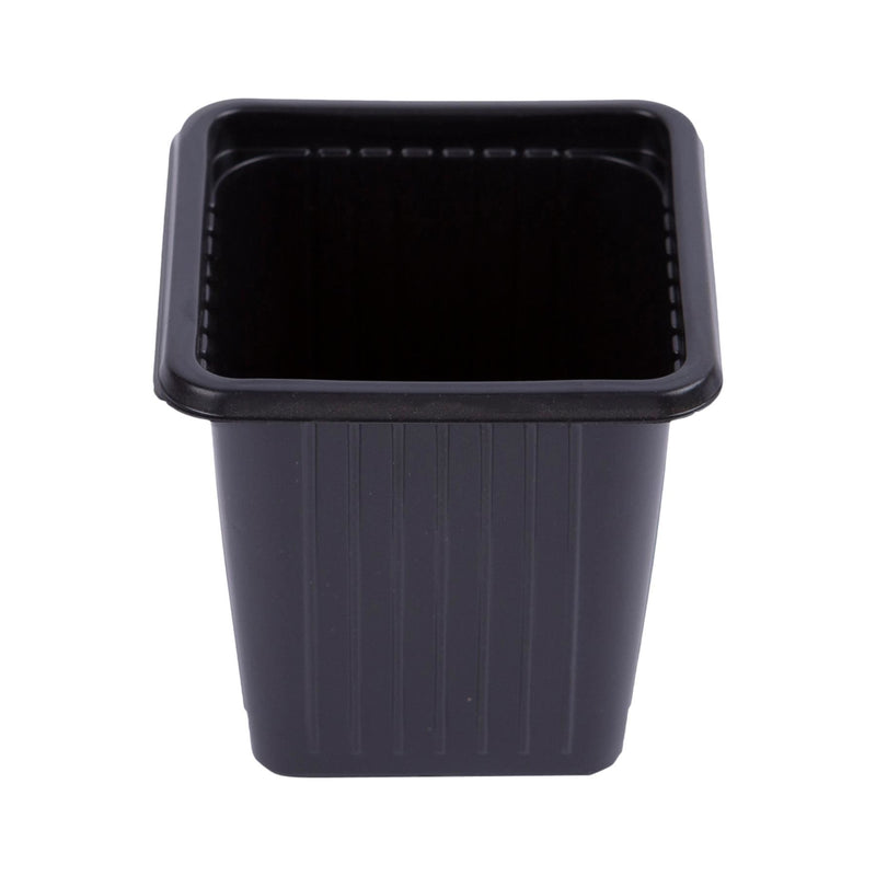 Black Plastic Seed Starting Pots - Pack of 15 - By Green Blade