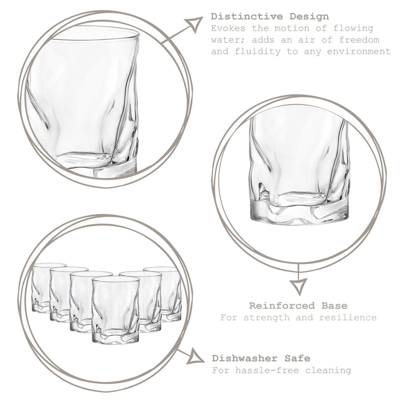 420ml Sorgente Whisky Glass - By Bormioli Rocco