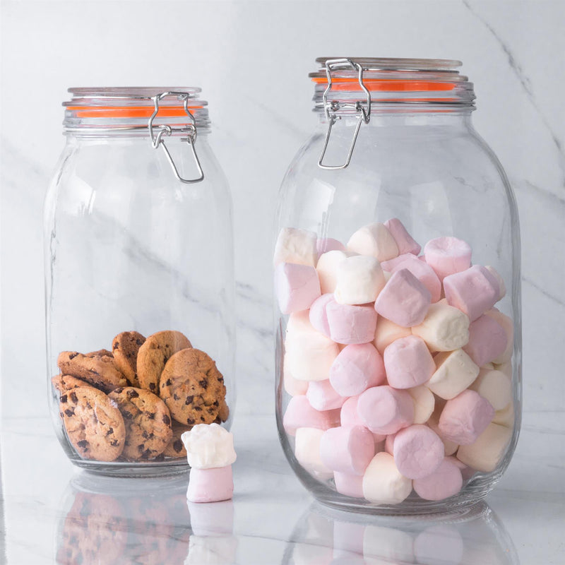 Vintage kitchen food storage jars