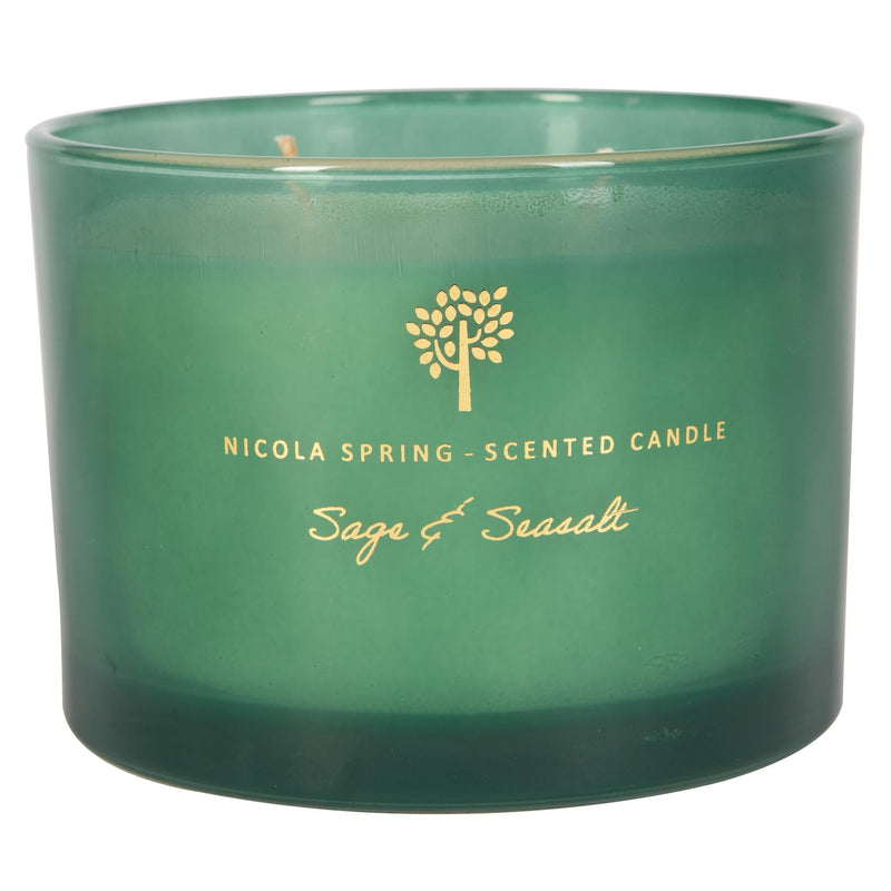 350g Double Wick Sage & Seasalt Soy Scented Wax Candle