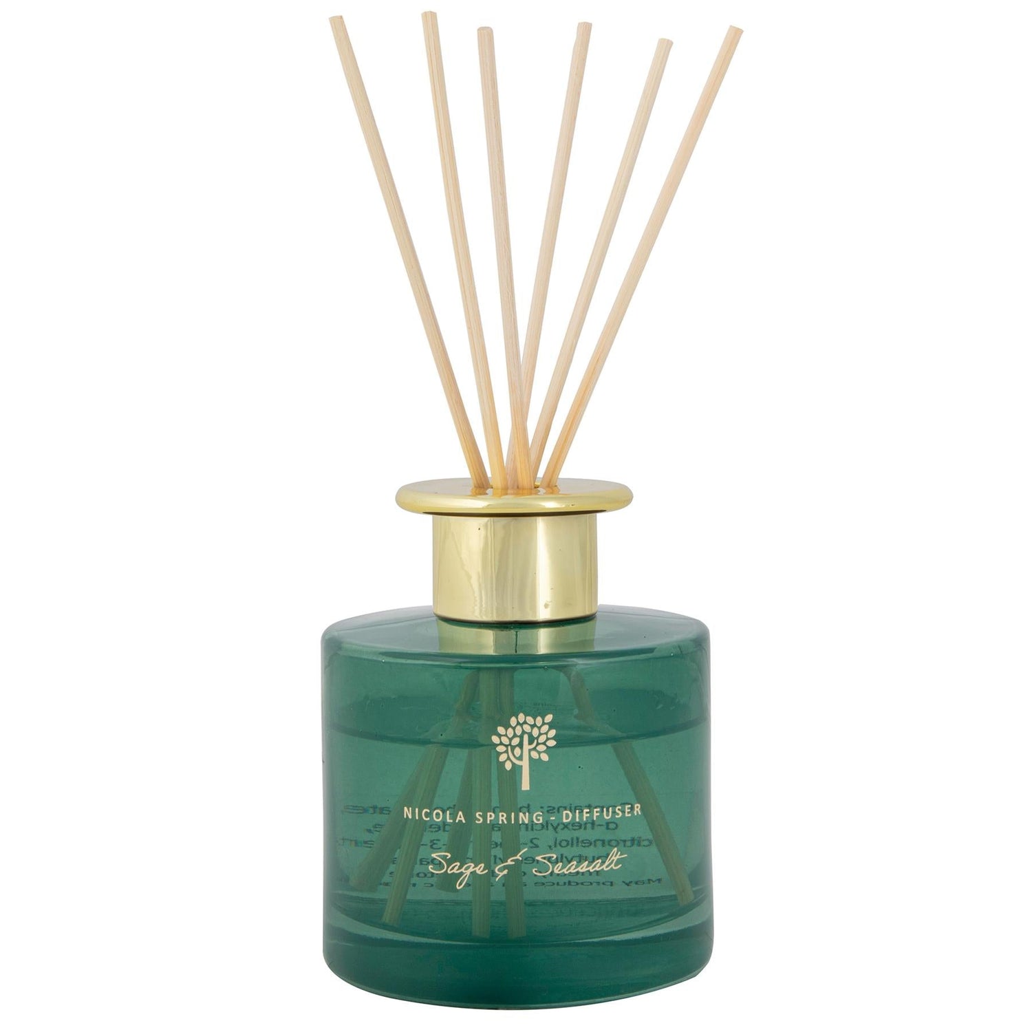 200ml Wild Sage &amp; Seasalt Glass Reed Diffuser