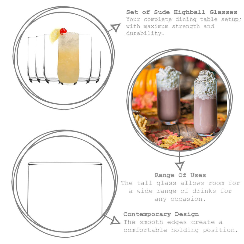 LAV Sude Highball Glass - 415ml