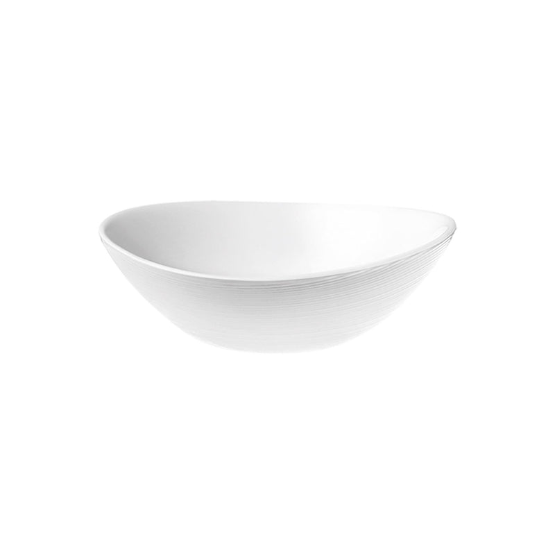 White 15cm Prometeo Oval Glass Cereal Bowl - By Bormioli Rocco