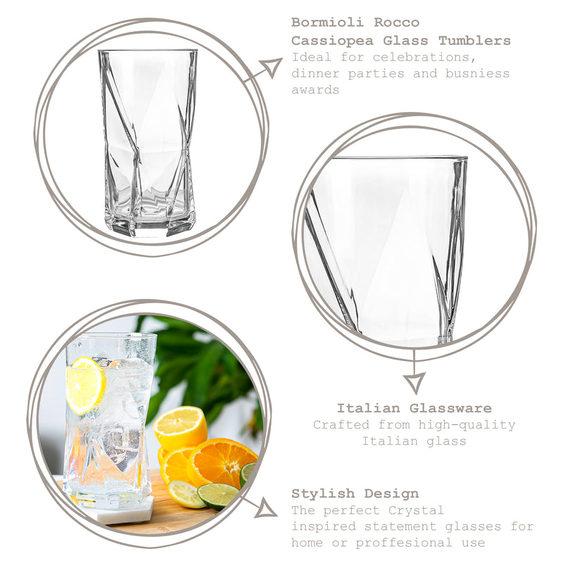 Bormioli Rocco Cassiopea Highball Glass - 480ml