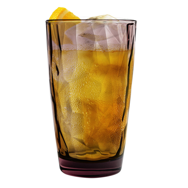 Bormioli Rocco Diamond Highball Glass - 470ml - Rock Purple