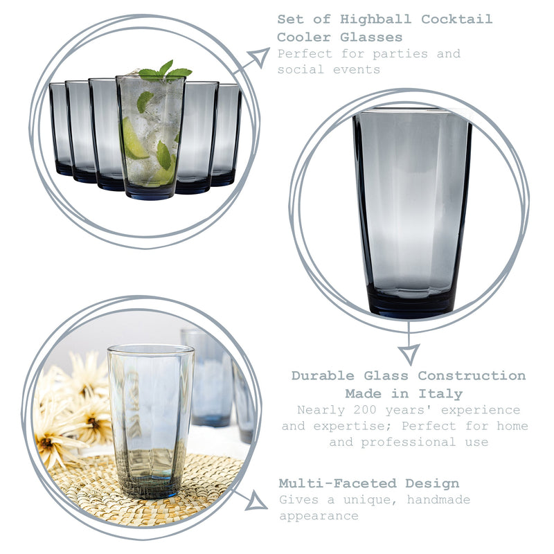 470ml Pulsar Highball Glass - By Bormioli Rocco