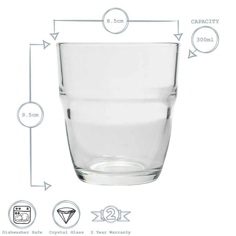 Bormioli Rocco Modulo Water Glass - 305ml - Clear